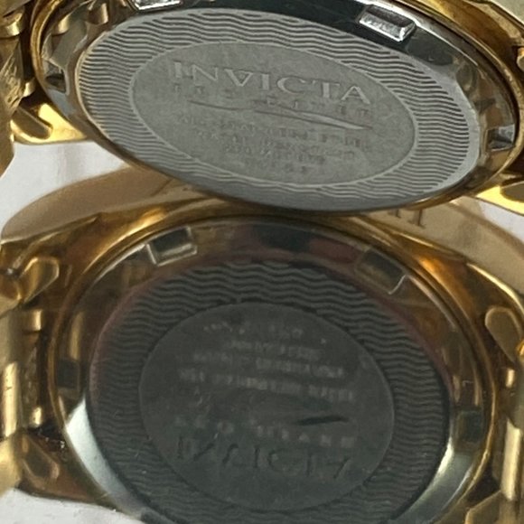 Fabulous Invicta Ladies Divers Watch 2 Tone Gold Blue 200 Meter Water Resistant - Picture 5 of 6